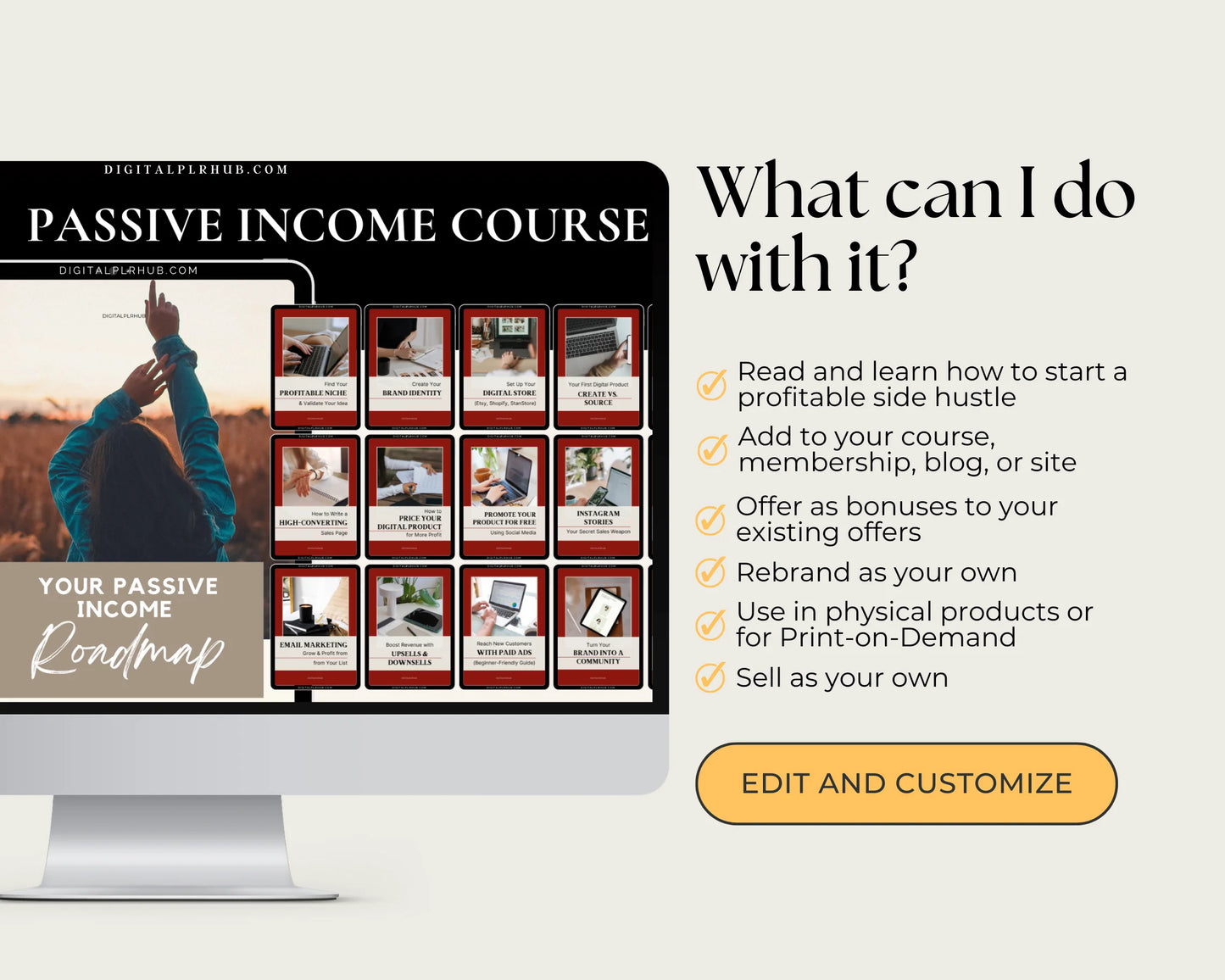 Passive Income Course - Learn how to build and sell digital products (Resell rights included!)