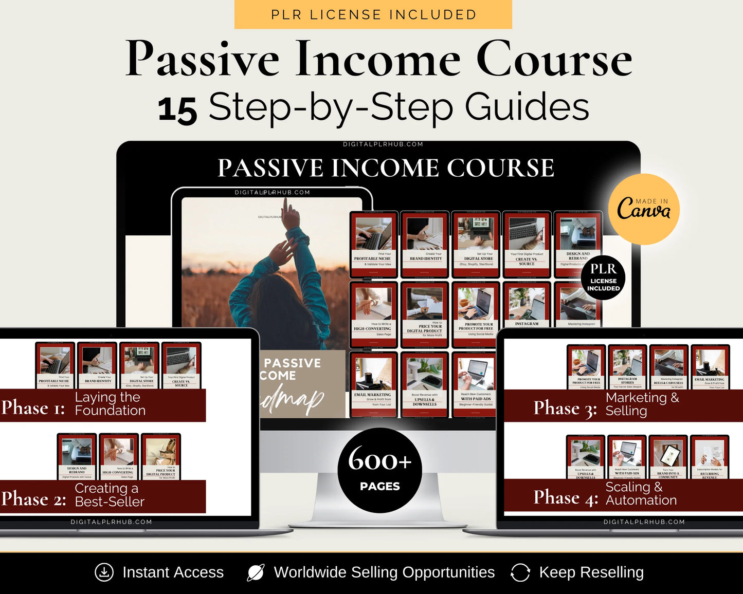 Passive Income Course - Learn how to build and sell digital products (Resell rights included!)